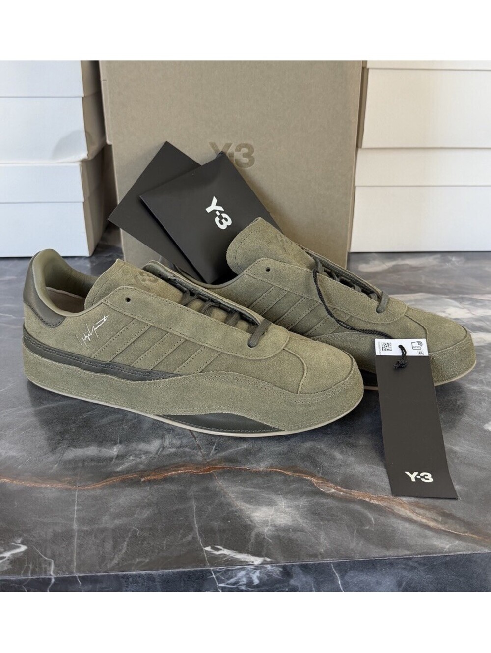 NIB Adidas Y-3 Gazelle Olive Strata Night Cargo JI2068 Sneaker Shoe Yohji 7